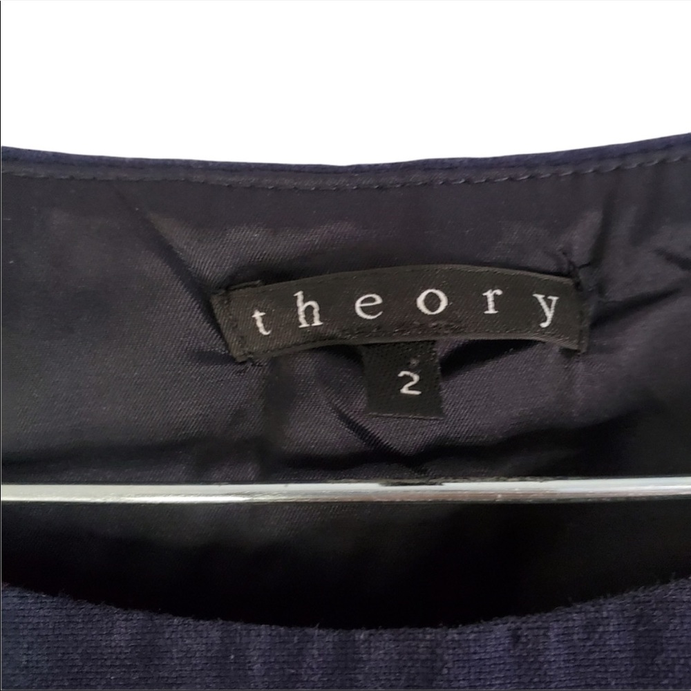 Theory | Cotton Navy Sheath Dress - Picture 4 of 12